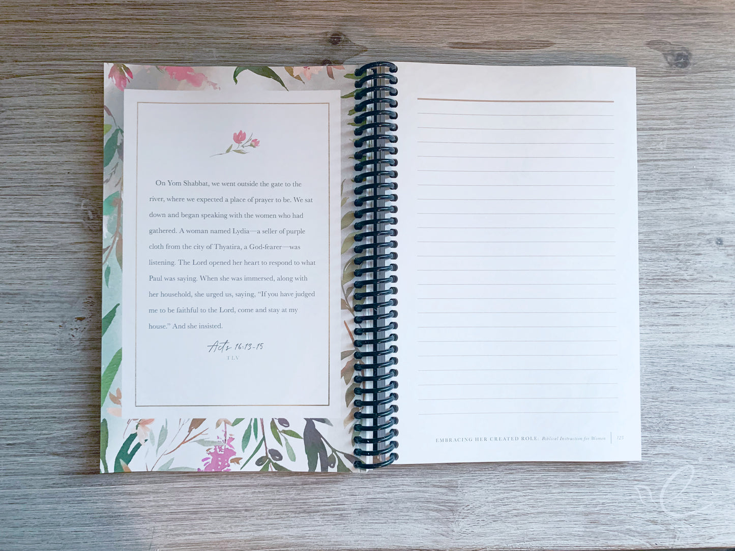 Embracing Her Created Role: Biblical Instruction for Women, Coil Bound Journal