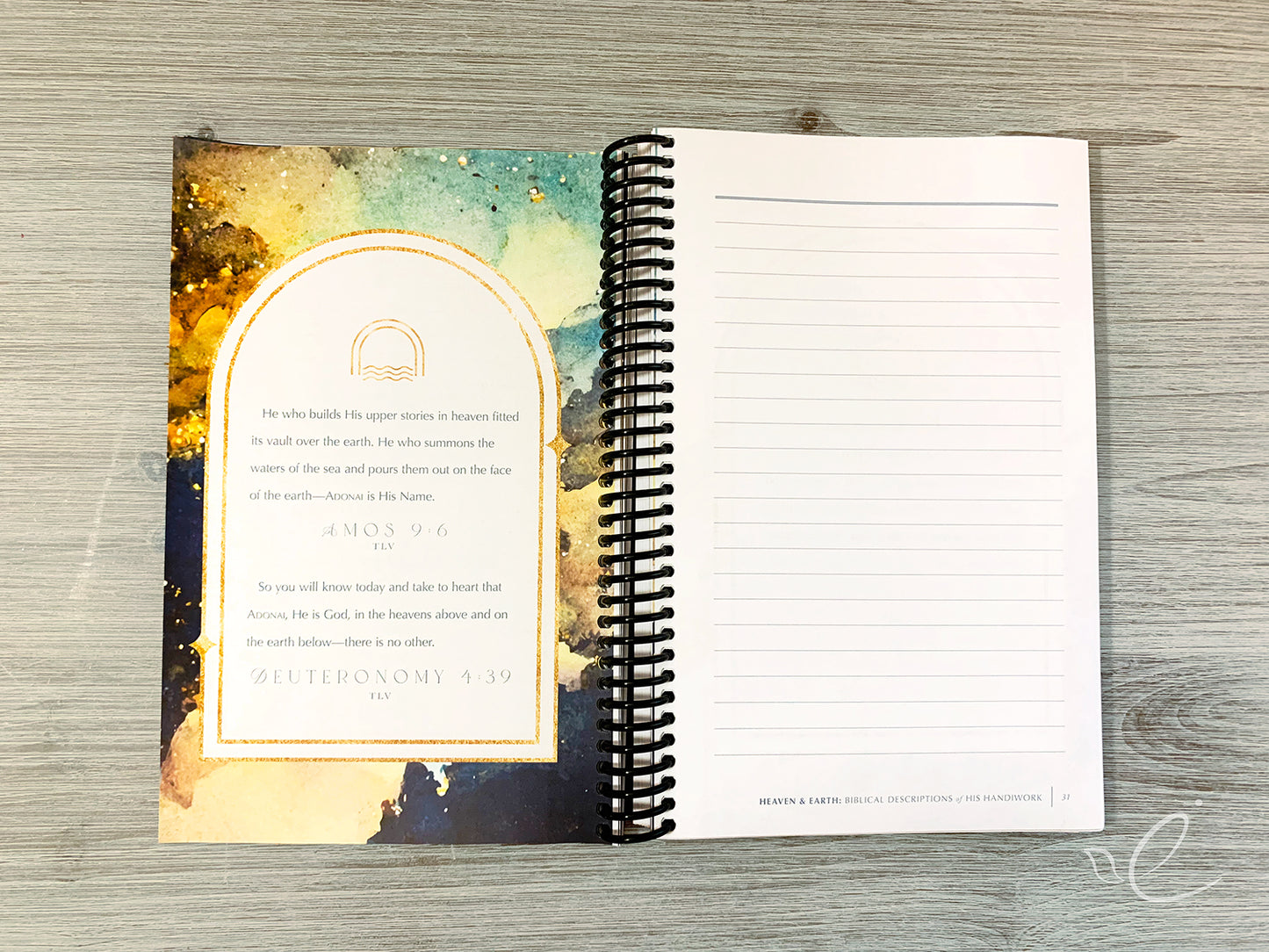 Heaven & Earth: Biblical Descriptions of His Handiwork, Coil Bound Journal