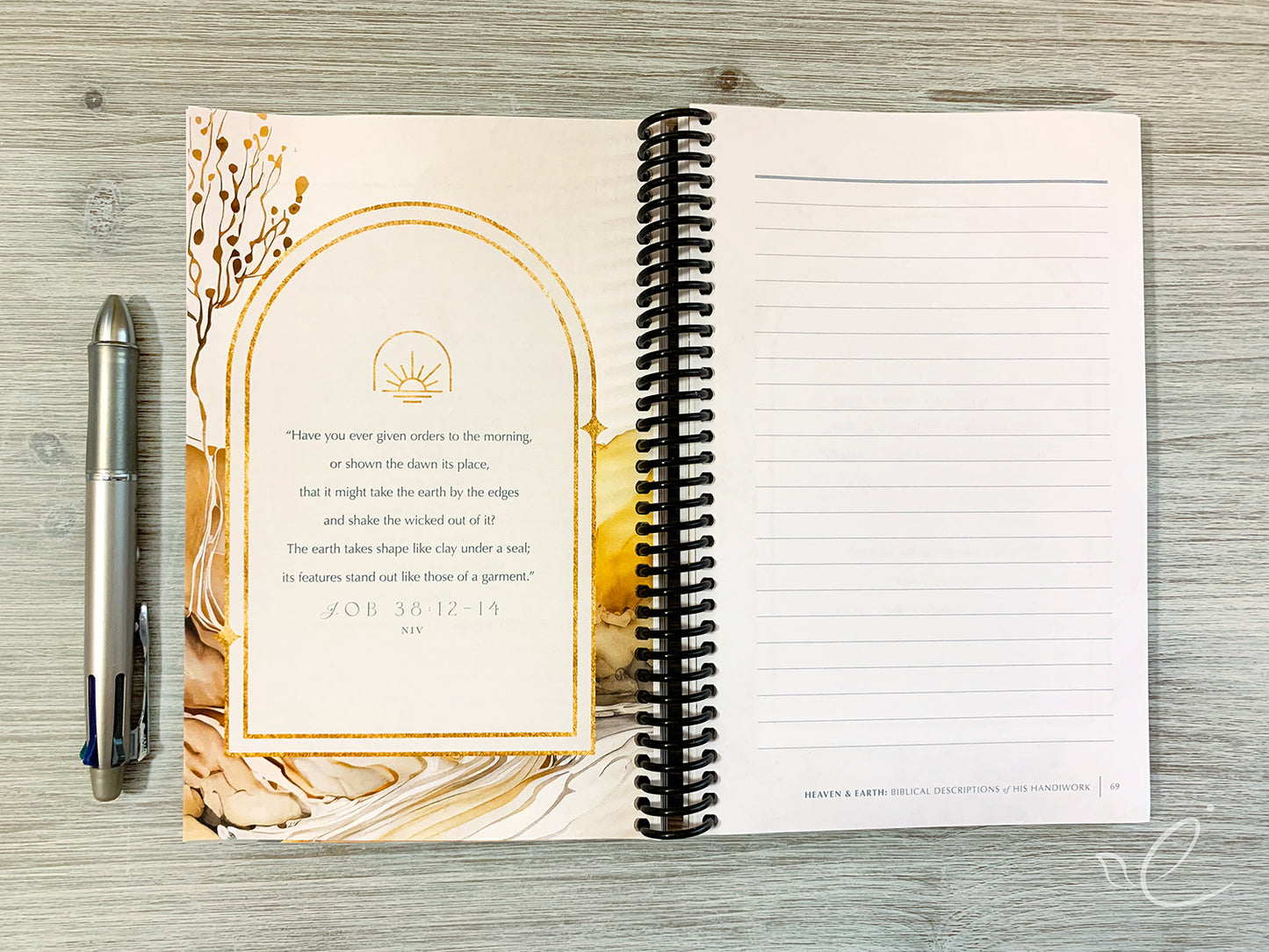 Heaven & Earth: Biblical Descriptions of His Handiwork, Coil Bound Journal