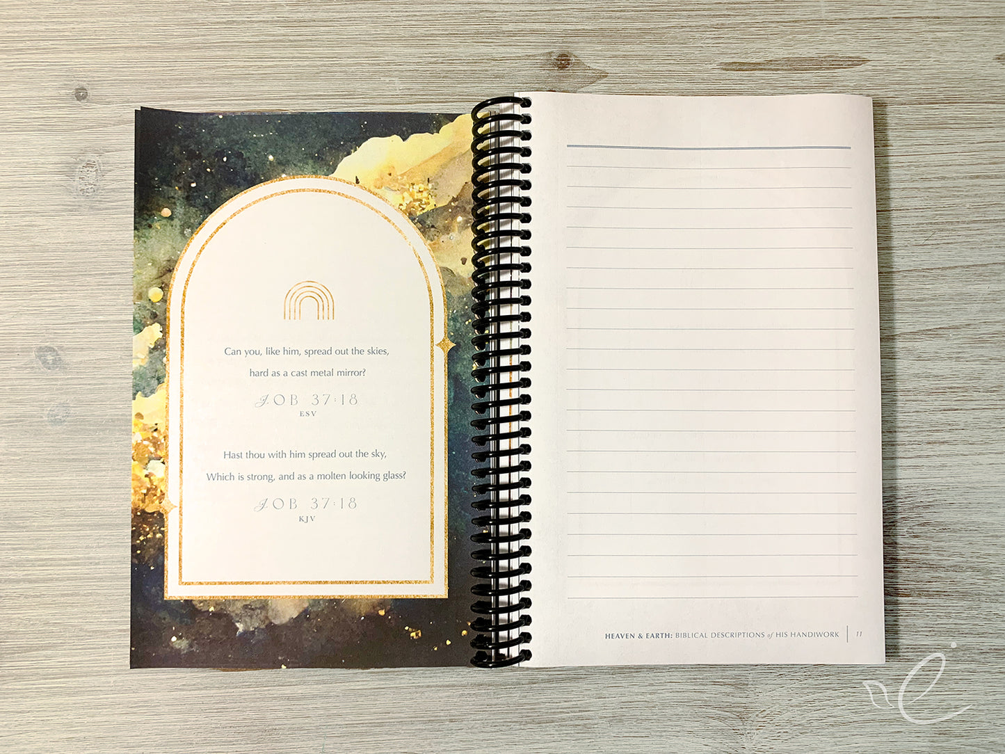 Heaven & Earth: Biblical Descriptions of His Handiwork, Coil Bound Journal