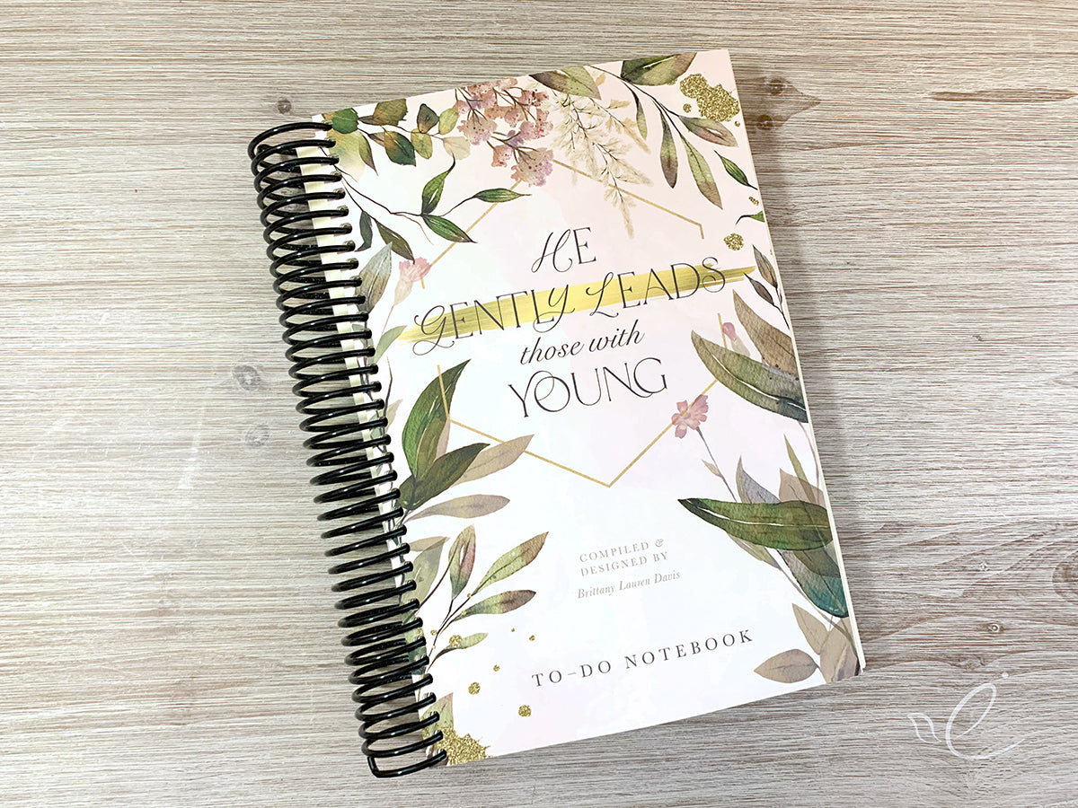 He Gently Leads Those With Young To-Do Notebook, Coil Bound
