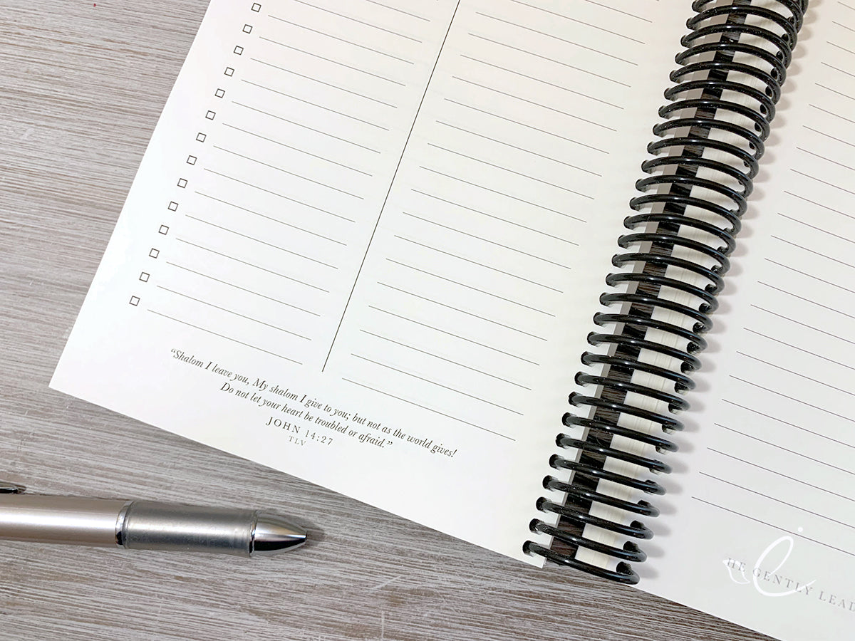 He Gently Leads Those With Young To-Do Notebook, Coil Bound