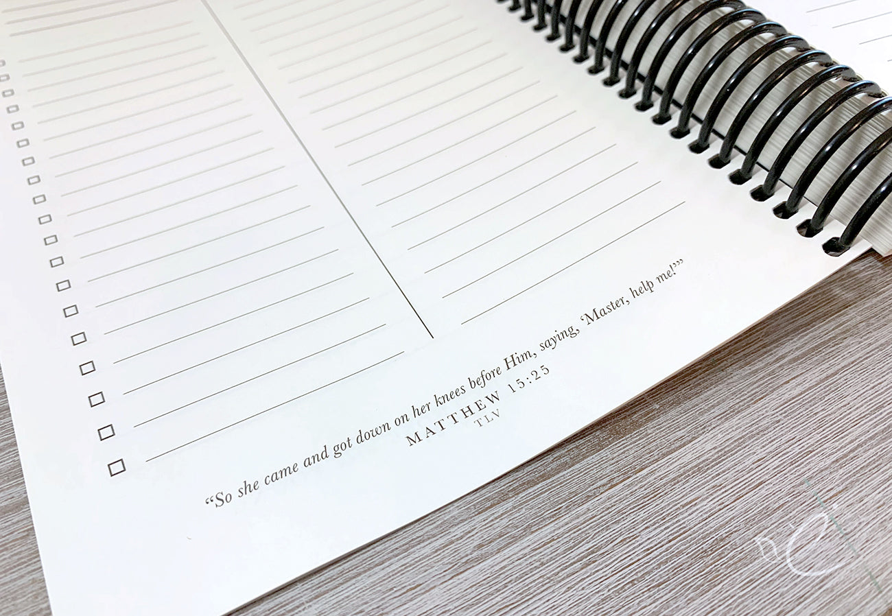 He Gently Leads Those With Young To-Do Notebook, Coil Bound
