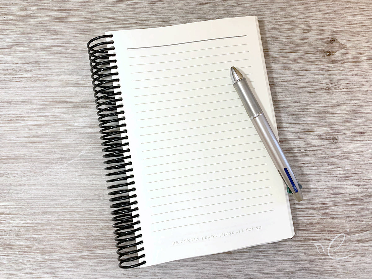 He Gently Leads Those With Young To-Do Notebook, Coil Bound
