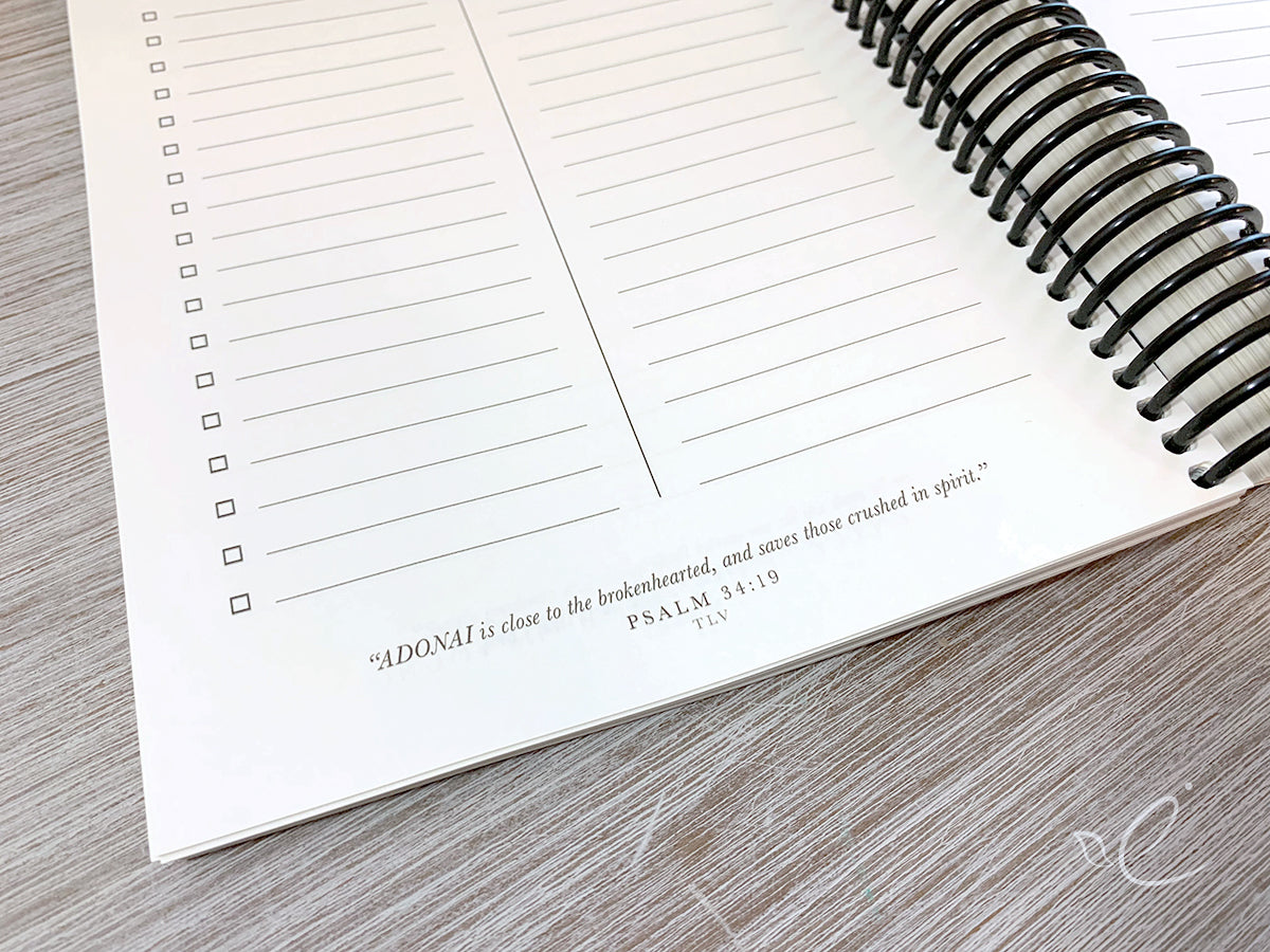 He Gently Leads Those With Young To-Do Notebook, Coil Bound
