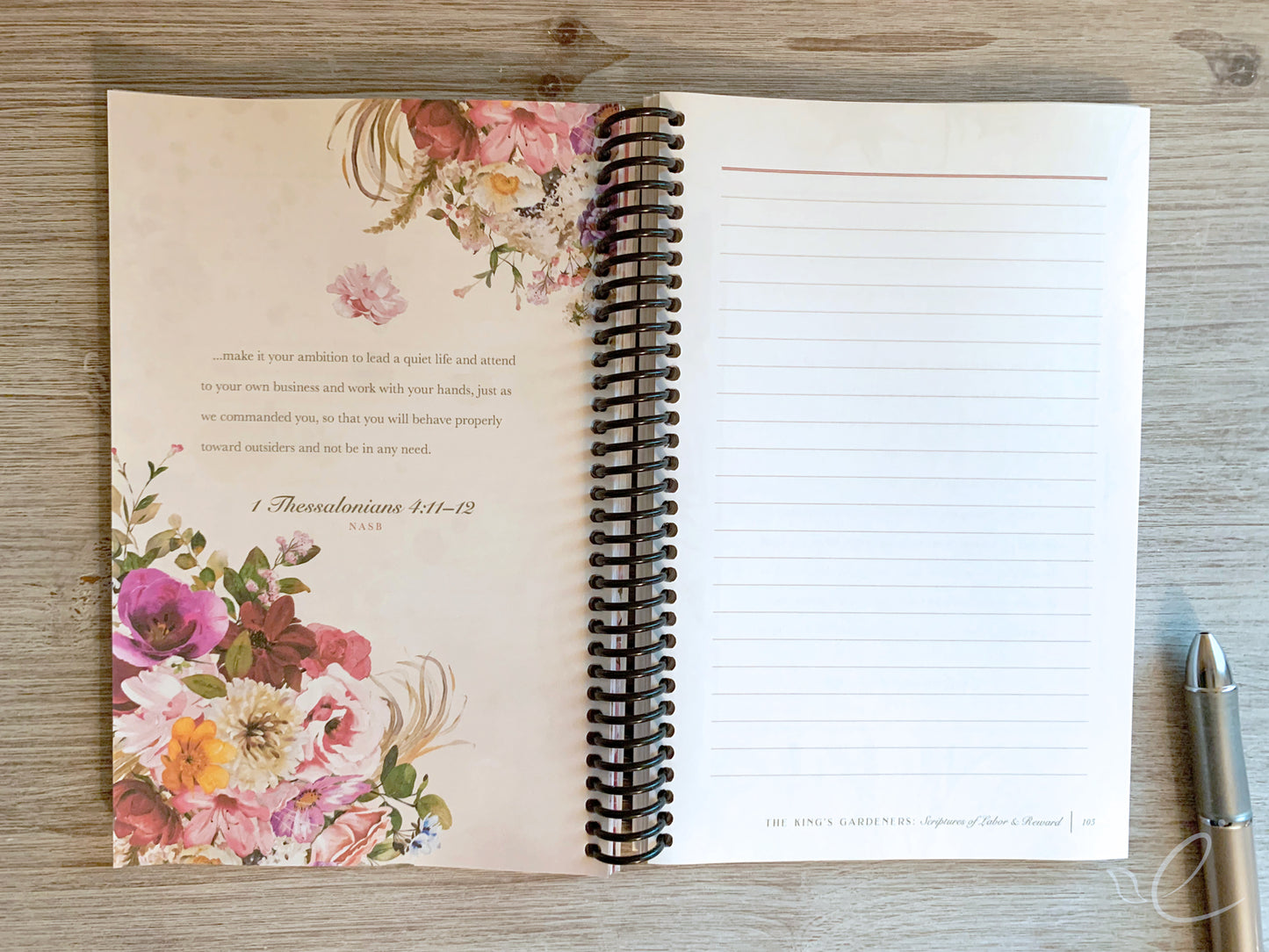 The King's Gardeners: Scriptures of Labor & Reward, Coil Bound Journal
