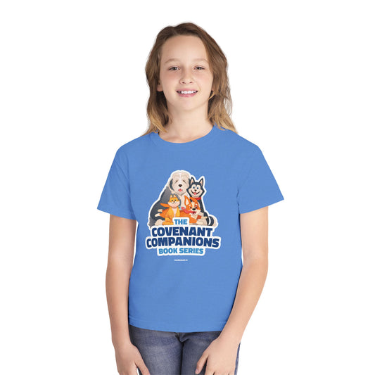 The Covenant Companions Logo Youth Shirt (Light Blue) | Moedim Book Co.