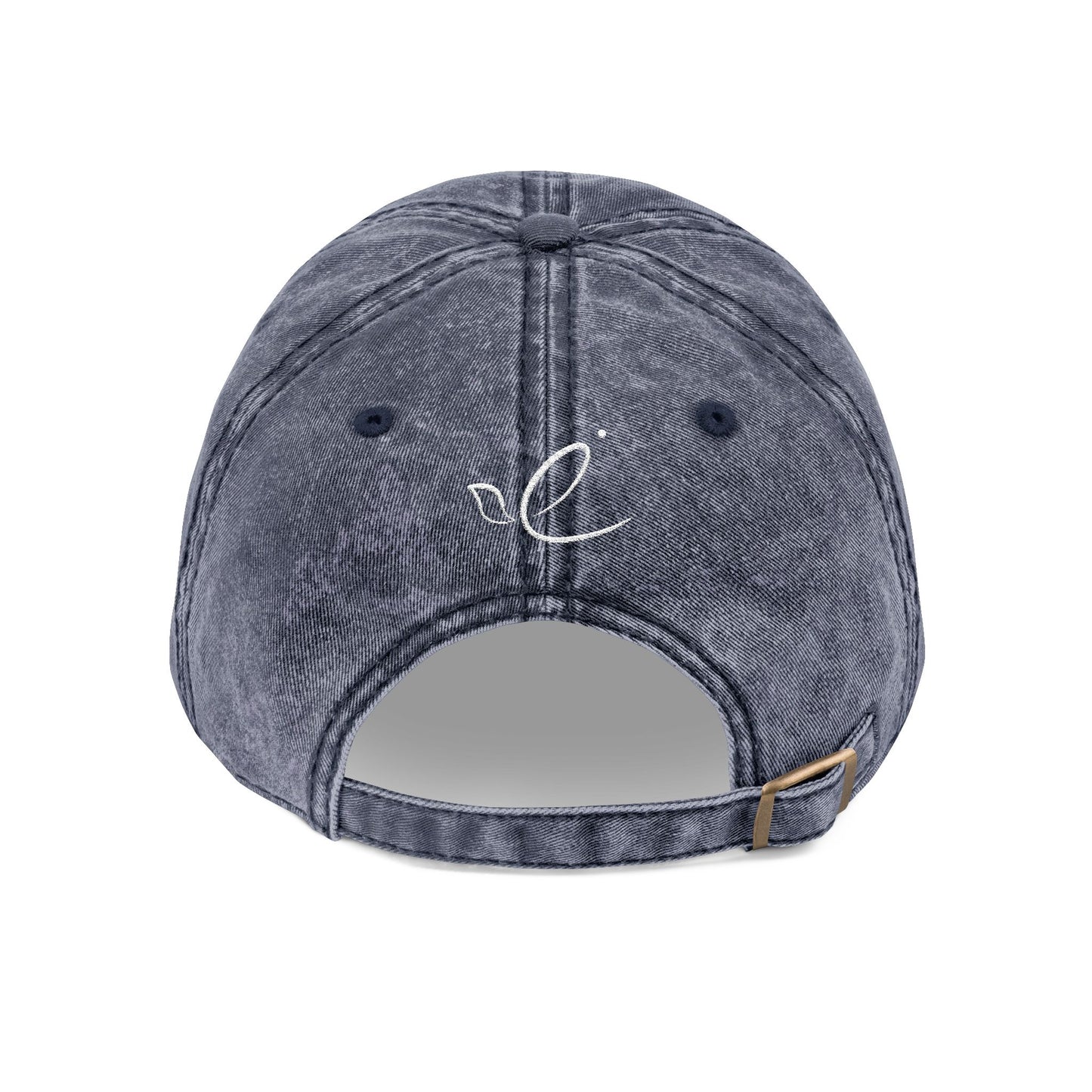SHEMA Hat (Vintage Navy) | White Embroidery