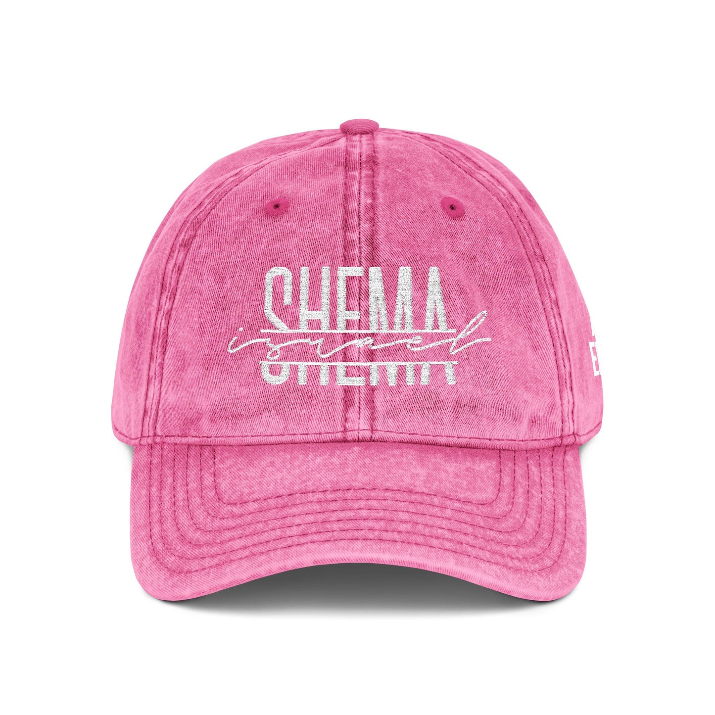 SHEMA Hat (Vintage Pink) | White Embroidery