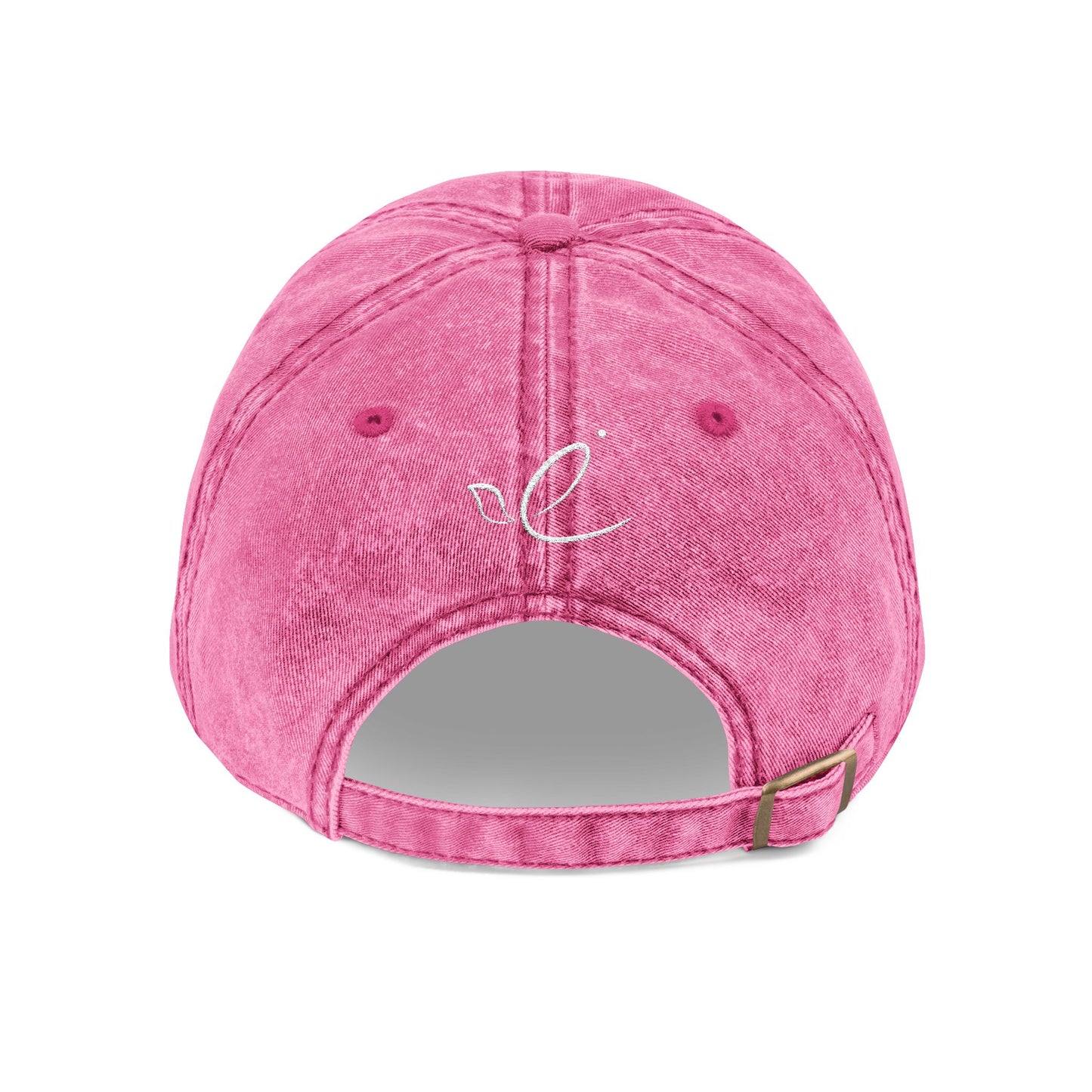 SHEMA Hat (Vintage Pink) | White Embroidery