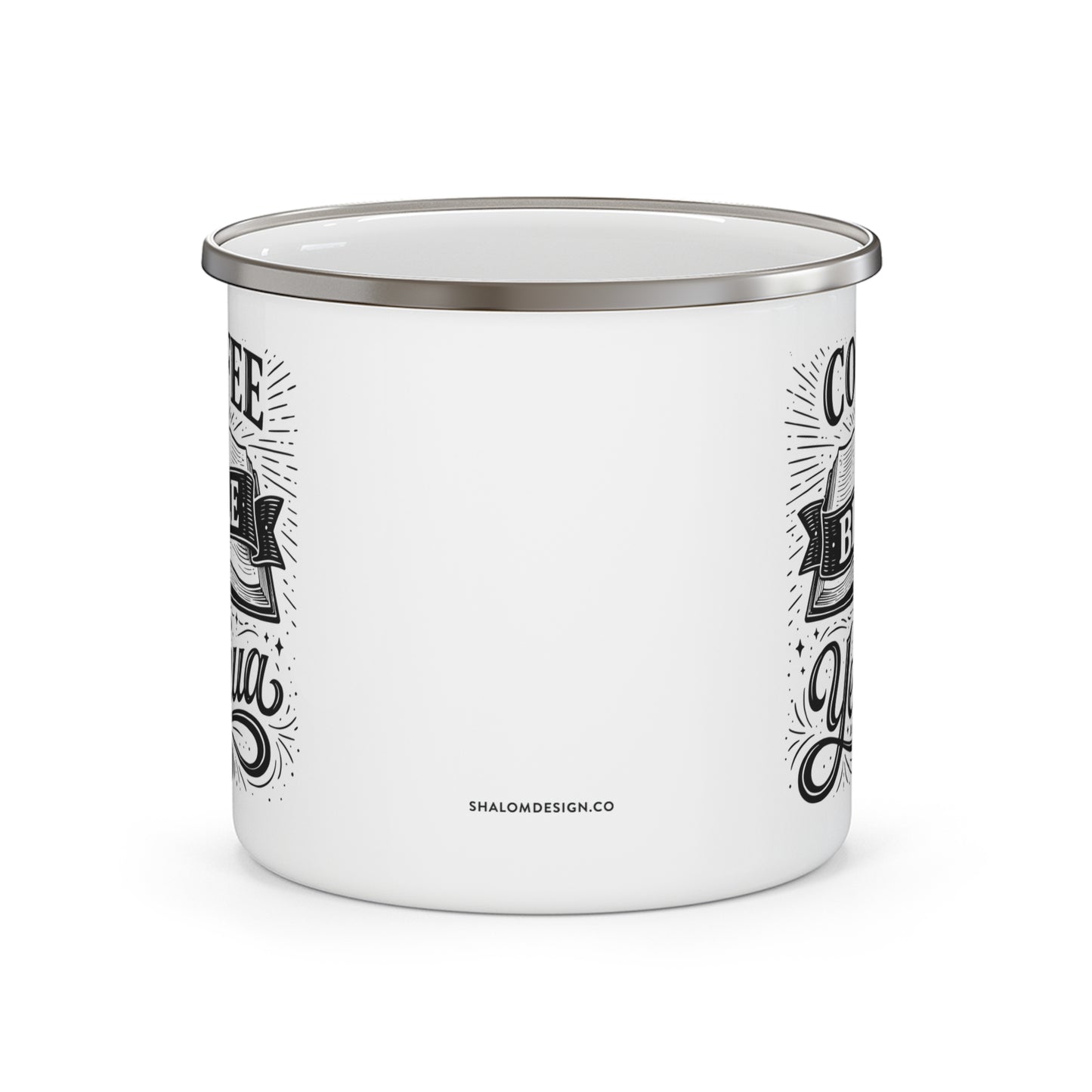 Coffee Bible & Yeshua Camping Mug