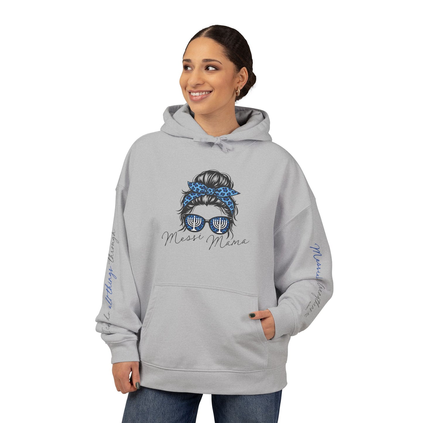 Messi Mama Hoodie (White or Heather Grey)