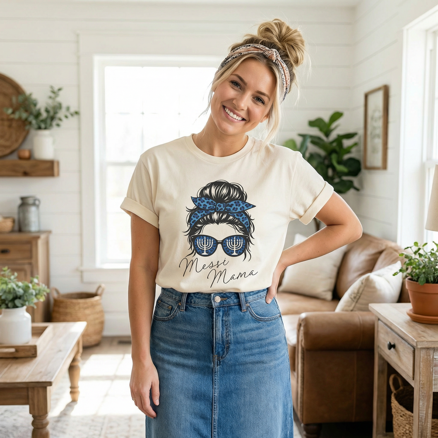 Messi Mama T-Shirt (Ivory or Granite)