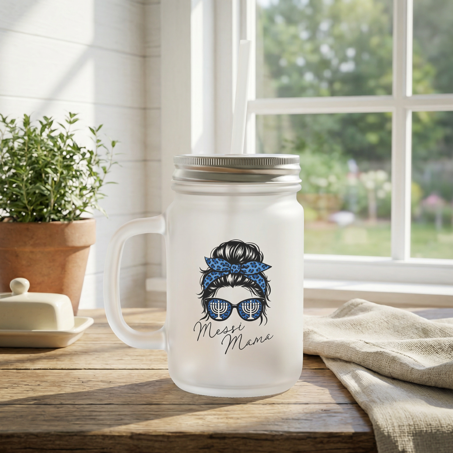 Messi Mama Mason Jar