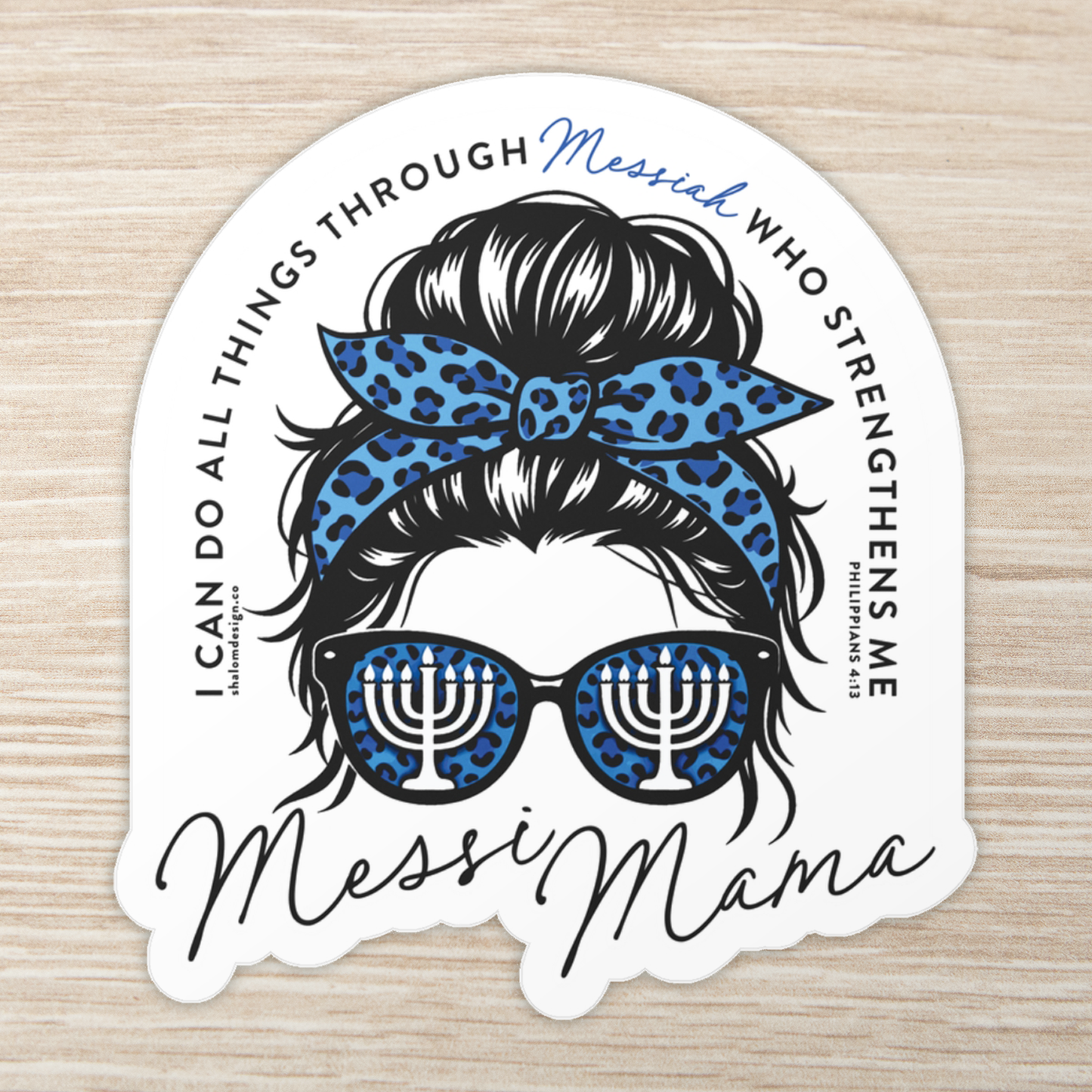 Messi Mama Kiss-Cut Vinyl Sticker 3"x3" or 4"x4"