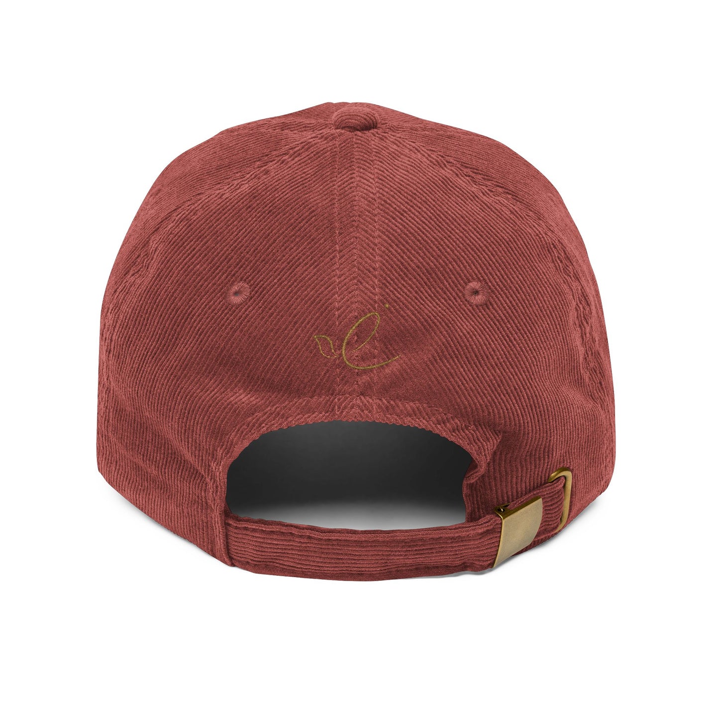 GLORY 1 Corinthians 11 Corduroy Hat (Burgundy) | Old Gold Embroidery