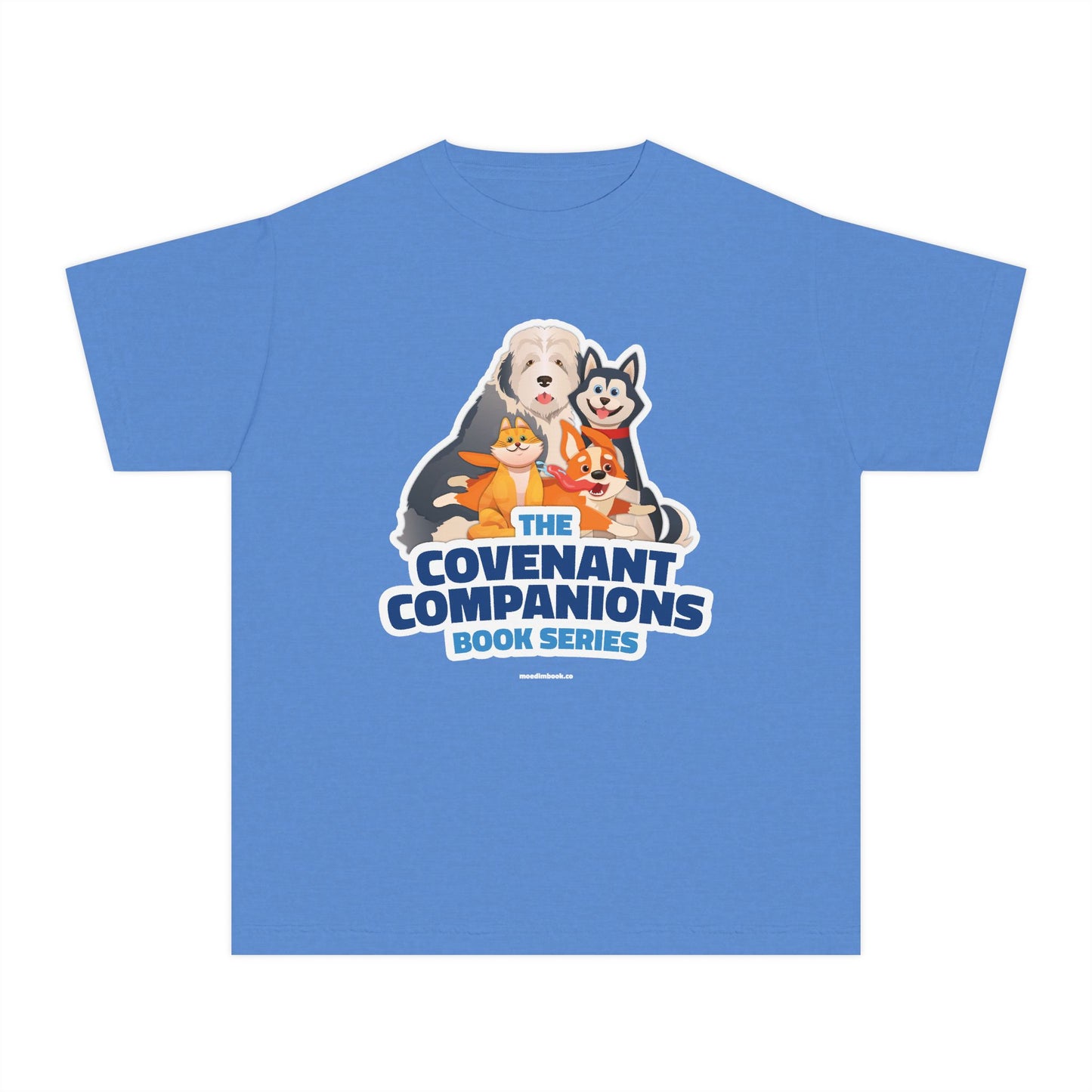 The Covenant Companions Logo Youth Shirt (Light Blue) | Moedim Book Co.