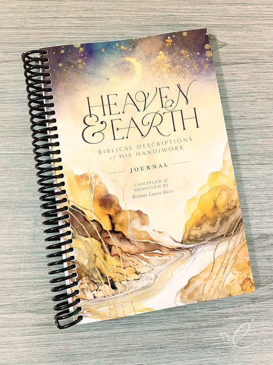 Heaven & Earth: Biblical Descriptions of His Handiwork, Coil Bound Journal