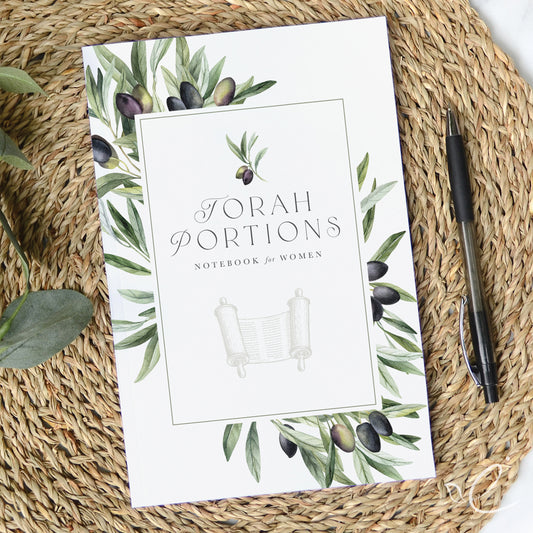 Torah Portions Notebook for Women: Olive Branch Design, Paperback